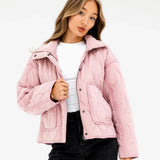 Ariana Quilted Jacket - Soft Pink