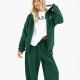 Heritage Full Zip Hoodie - Pine Green