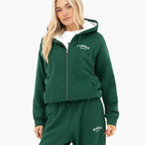 Heritage Full Zip Hoodie - Pine Green
