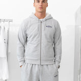 Heritage Zip Up Hoodie - Marl Grey