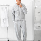Heritage Zip Up Hoodie - Marl Grey