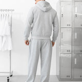 Heritage Zip Up Hoodie - Marl Grey