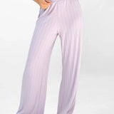 Aria Pointelle Trousers - Pastel Purple