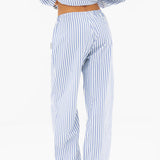 Suki Stripe Trousers - Blue Stripe