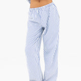 Suki Stripe Trousers - Blue Stripe