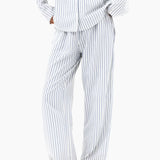 Suki Stripe Trousers - Light Grey Stripe