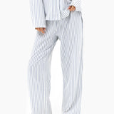 Suki Stripe Trousers - Light Grey Stripe