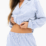 Suki Stripe Shirt - Blue Stripe