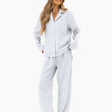 Suki Stripe Shirt - Light Grey Stripe