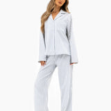 Suki Stripe Shirt - Light Grey Stripe