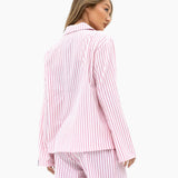 Suki Stripe Shirt - Pink Stripe