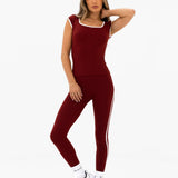 Ines Active Top - Maroon Red