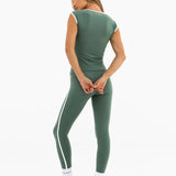 Ines Active Top - Vintage Green