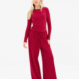 Ebony Button Up Cardigan - Deep Raspberry
