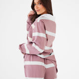 Tilly Rugby Shirt - Dusty Pink