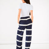 Tilly Striped Trousers - True Navy