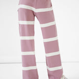 Tilly Striped Trousers - Dusty Pink