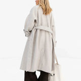 Madalyn Longline Coat - Light Grey