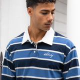 Stanley Stripe Rugby Shirt - Blue Mix