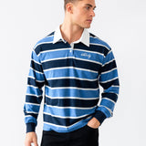 Stanley Stripe Rugby Shirt - Blue Mix