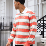 Stanley Stripe Rugby Shirt - Orange Mix
