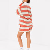 Skye Stripe Rugby Shirt - Orange Mix