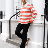 Stanley Stripe Rugby Shirt - Orange Mix