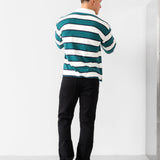 Stanley Stripe Rugby Shirt - Green Mix