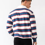 Stanley Stripe Rugby Shirt - Red Mix