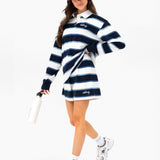 Skye Stripe Rugby Shirt - Navy Mix