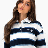 Skye Stripe Rugby Shirt - Navy Mix