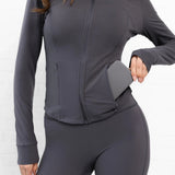 SculptForm Full Zip Jacket - Charcoal