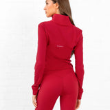 SculptForm Full Zip Jacket - Cherry Red