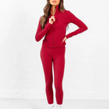 SculptForm Full Zip Jacket - Cherry Red