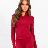 SculptForm Full Zip Jacket - Cherry Red