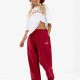 Heritage Oversized Sweatpants - Red