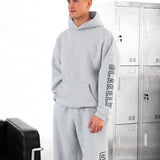 Miles Wide Leg Sweatpants - Marl Grey