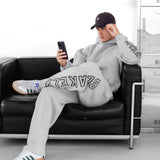 Miles Wide Leg Sweatpants - Marl Grey