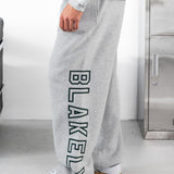 Miles Wide Leg Sweatpants - Marl Grey