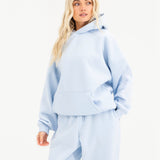 Alexis Wide Leg Sweatpants - Powder Blue