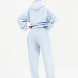Alexis Wide Leg Sweatpants - Powder Blue