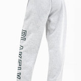 Alexis Wide Leg Sweatpants - Marl Grey