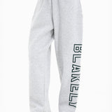 Alexis Wide Leg Sweatpants - Marl Grey