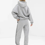 Immani Wide Leg Sweatpants - Marl Grey