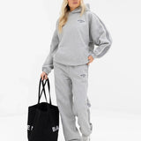 Immani Wide Leg Sweatpants - Marl Grey