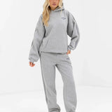 Immani Wide Leg Sweatpants - Marl Grey