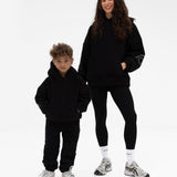 Mini Blakely Borg Hoodie - Black