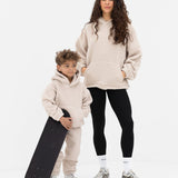 Mini Blakely Borg Hoodie - Tan