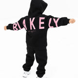 Mini Blakely Hoodie - Black & Pink