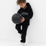 Mini Varsity Hoodie - Black